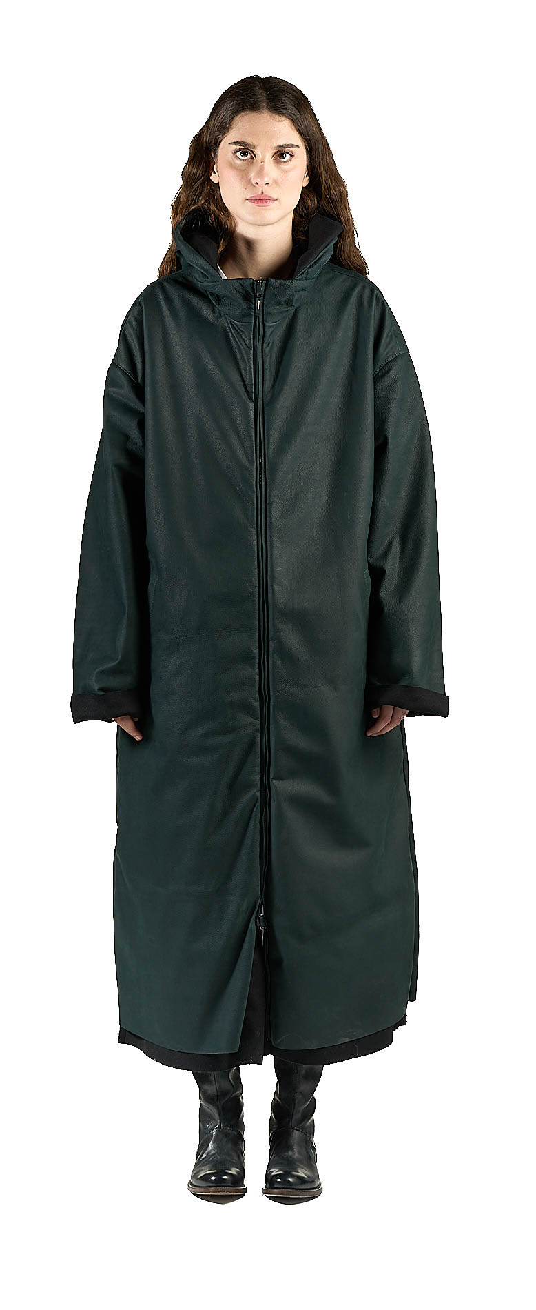 DANIELE BASTA LEATHER AND SILVER JACKET